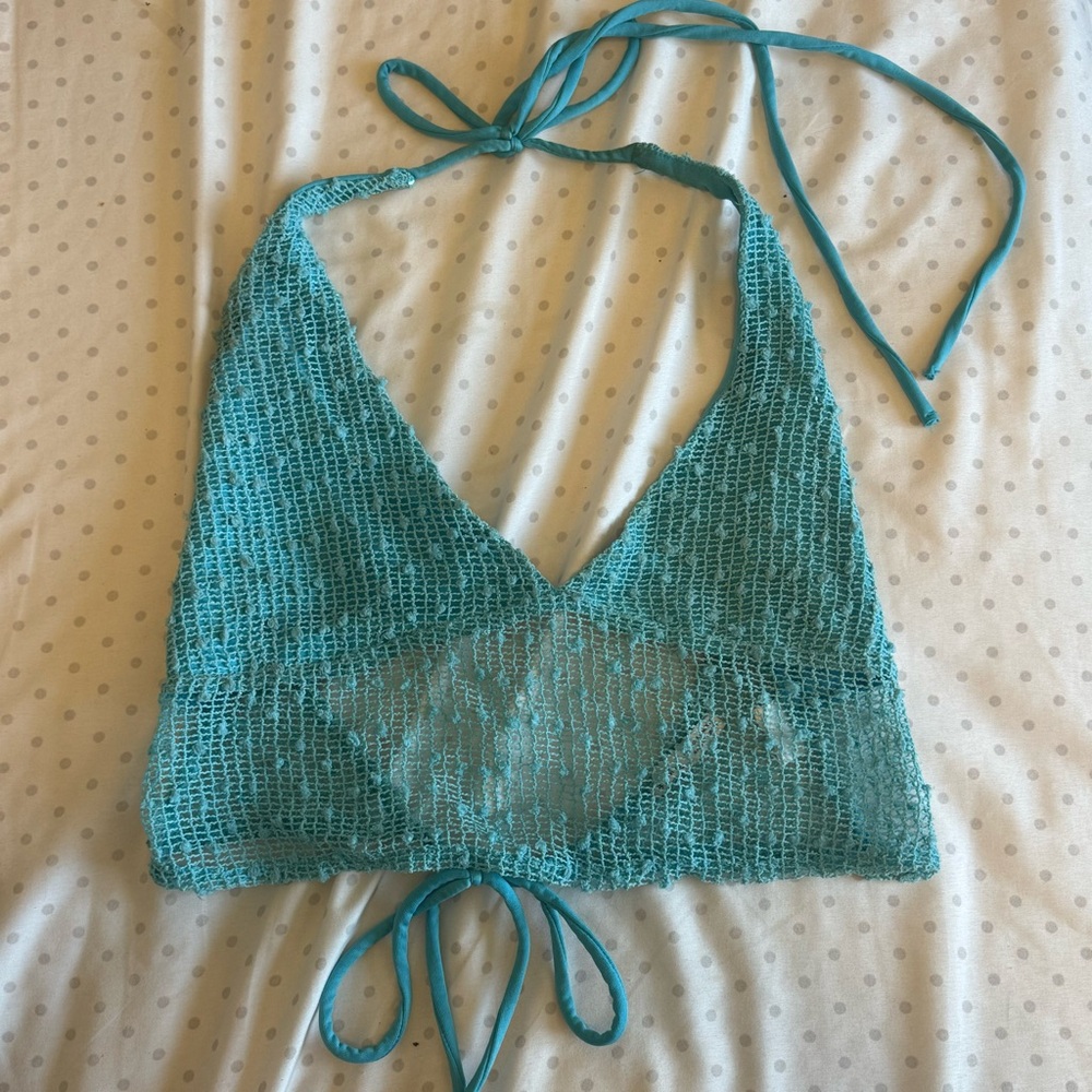 Halter backless top